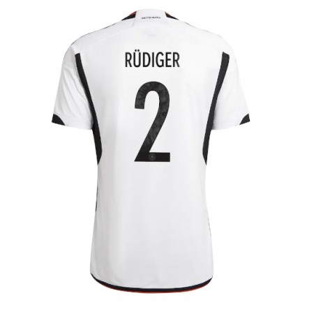 Niemcy Antonio Rudiger 2 Główna Koszulki Piłkarskie MŚ 2022 Krótki Rękaw Niemcy Antonio Rudiger 2 Główna Koszulki Piłkarskie MŚ 2022 Krótki Rękaw